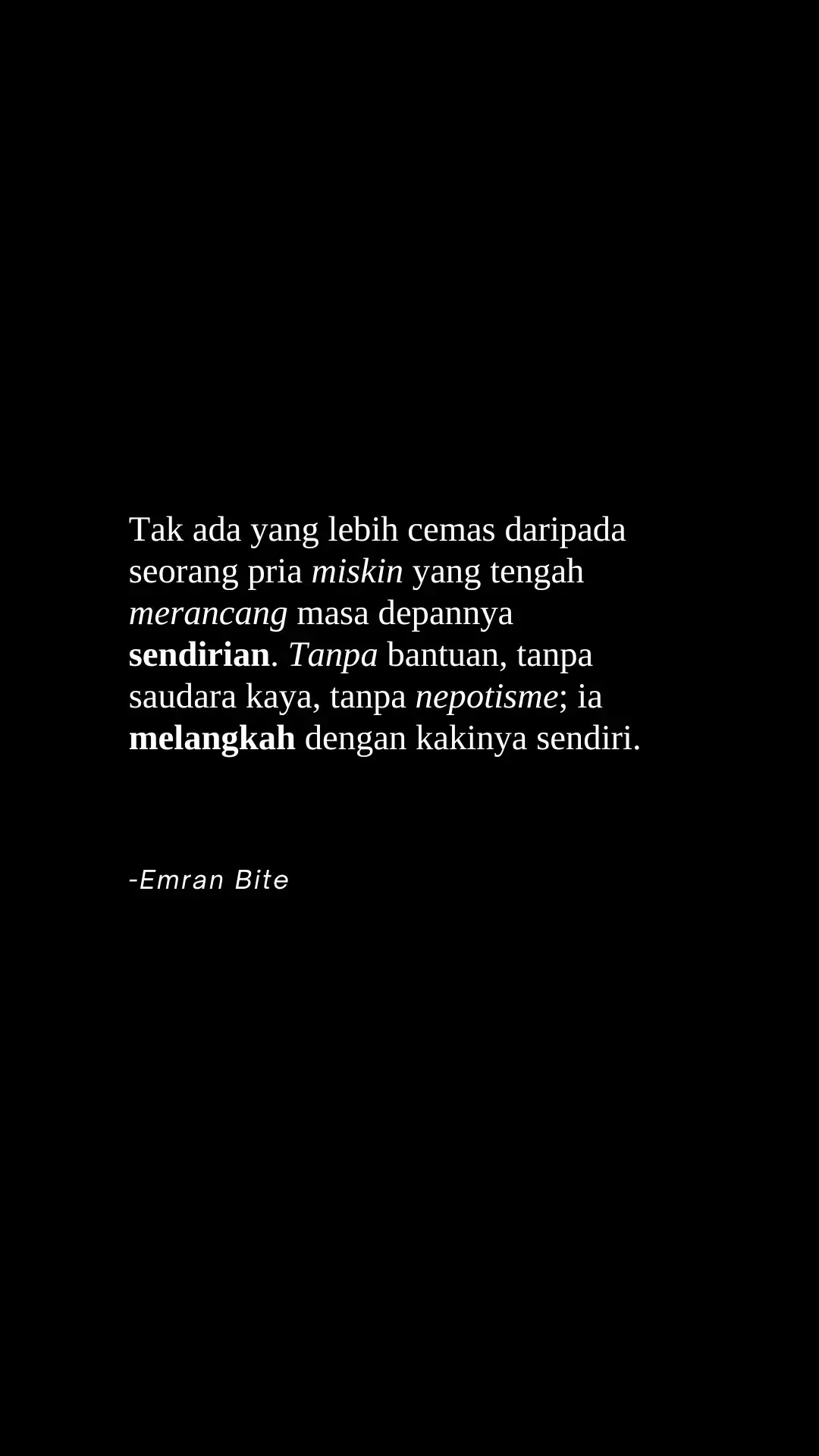 #katakatamotivasi #katakatabijak #quotesaesthetic #quotesoftheday #tumbuhdantangguh #kutipanmotivasi #motivasihidup #path #tiktokviral #emranbite #sorotan #berandatiktok 