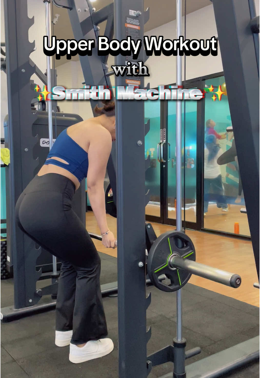 Tiap gerakan 3-4 set, 8-10 reps,beban disesuaikan kemampuan masing2 ya..👌🏻✨ #gym #GymTok #gymgirlsoftiktok #fyp #fypage #xybca #gymtutorial #upperbodyworkouts #smithmachine 