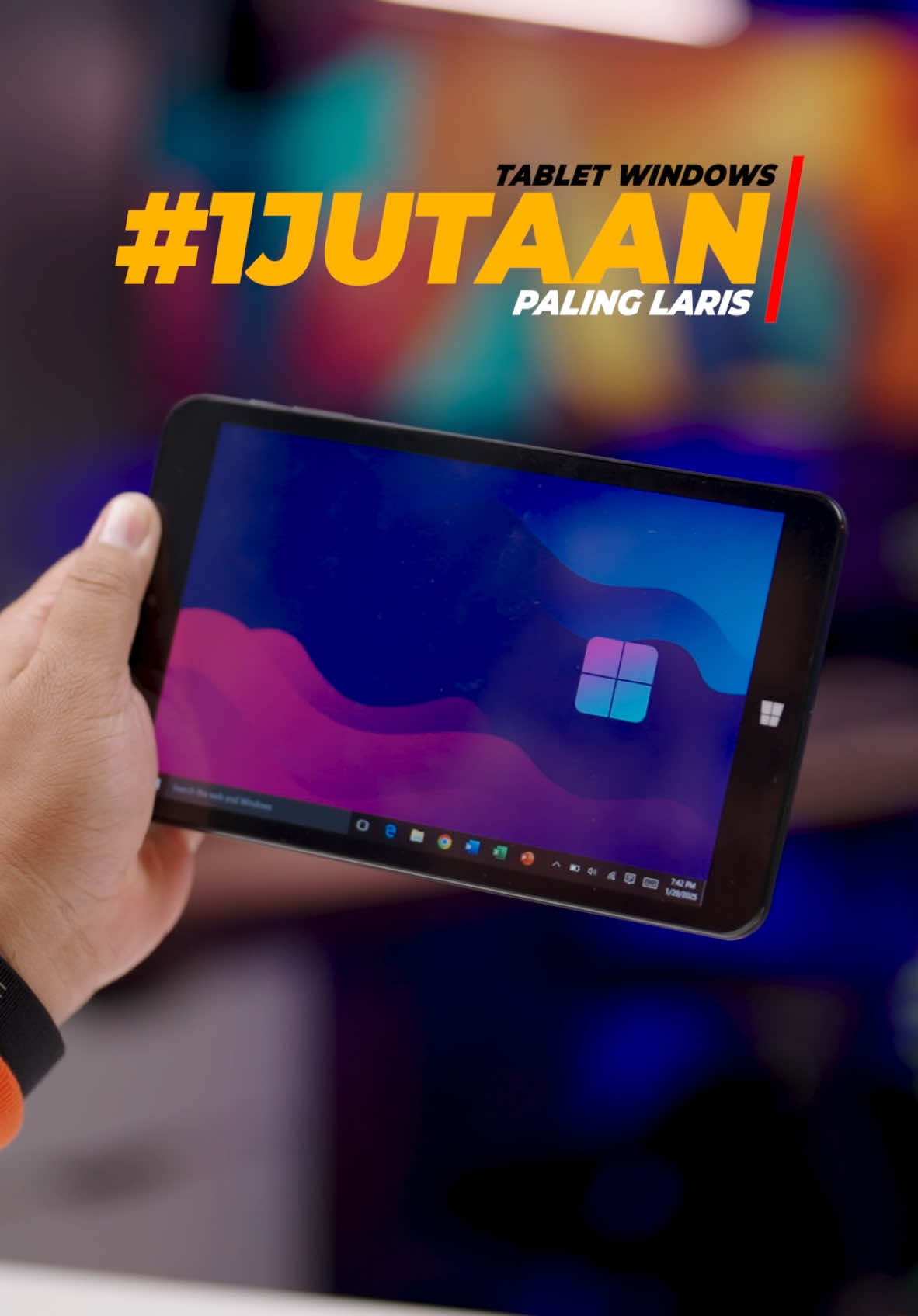 Nyobain Tablet Windows 1Jutaan.. Ternyata Masih Aman.. Untuk Diajak Ngetik Skripsi Di Word Buat Tabel Data Penjualan Di Excel Atau Untuk Presentasi Di Powerpoint.. Nonton YouTube / Browsing2 di Chrome Juga Gak Selelet Seperti Yang Aku Bayangkan..