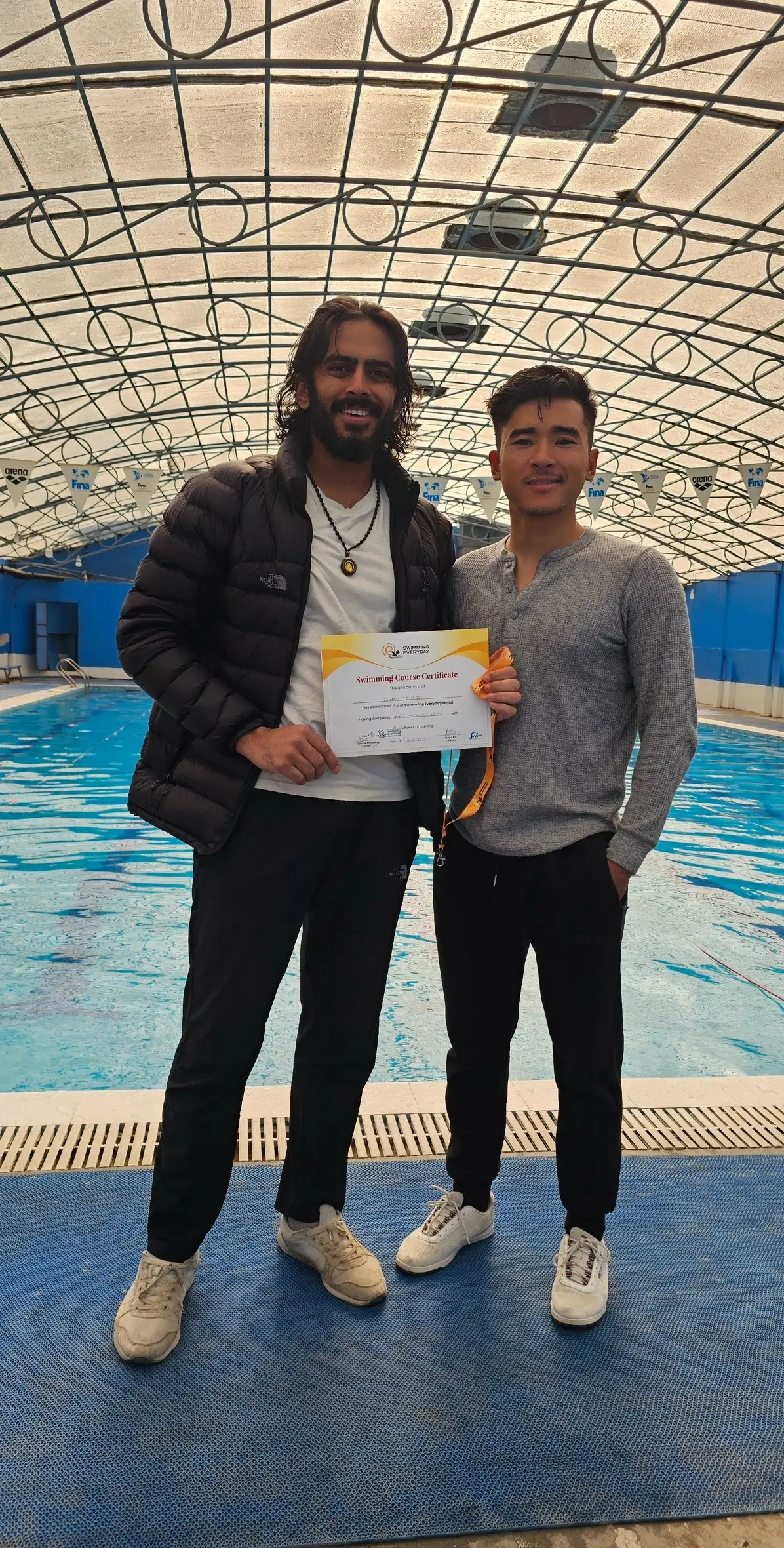Congratulations to our amazing Winter Batch swimmers on their graduation! Your dedication, hard work, and passion have paid off, and we couldn't be prouder of your achievements. Keep making waves in everything you do!  #swimmingeverydaynepal #swimmingeveryday #swimmingclasseskathmandu #learntoswim #bestswimschoolinnepal #swimmingclassespokhara #kidswimmingclasses #adultswim #toddlersswim  #differentlyabledswim #icandoit #beginnerswimming #professionalinstructors 