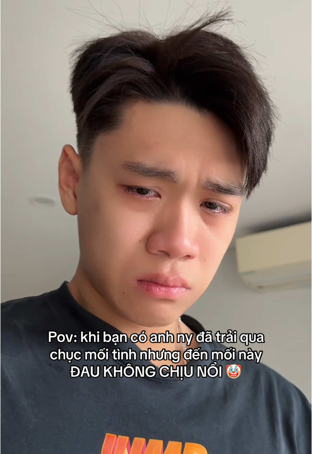 Đam mê khó bỏ mà… ai bảo lúc khóc nhìn vừa đẹp trai vừa cute cơ🤣🤣 #couple #trending #fyp #xuhuong 