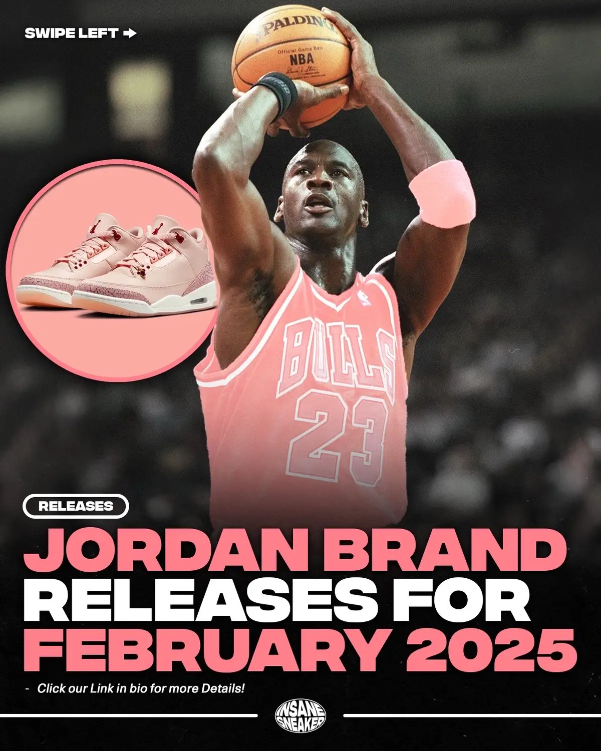 Jordan Brand Releases for February 2025 📆 Which pair will Y'all cop? 👟💭 Click our Link in bio for more Details ‼️ #jordan #michaeljordan #jordan3 #ValentinesDay