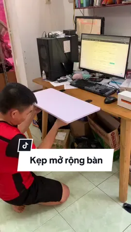 Kẹp mở rộng bàn làm việc, tối ưu không gian, kê được bàn phím nha ae #dungcutienich #tekto #kepmorongban #morongbanlamviec 