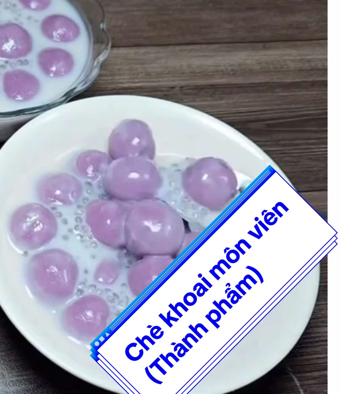 Thành phẩm món chè khoai môn viên #che #chekhoaimon #anvat 