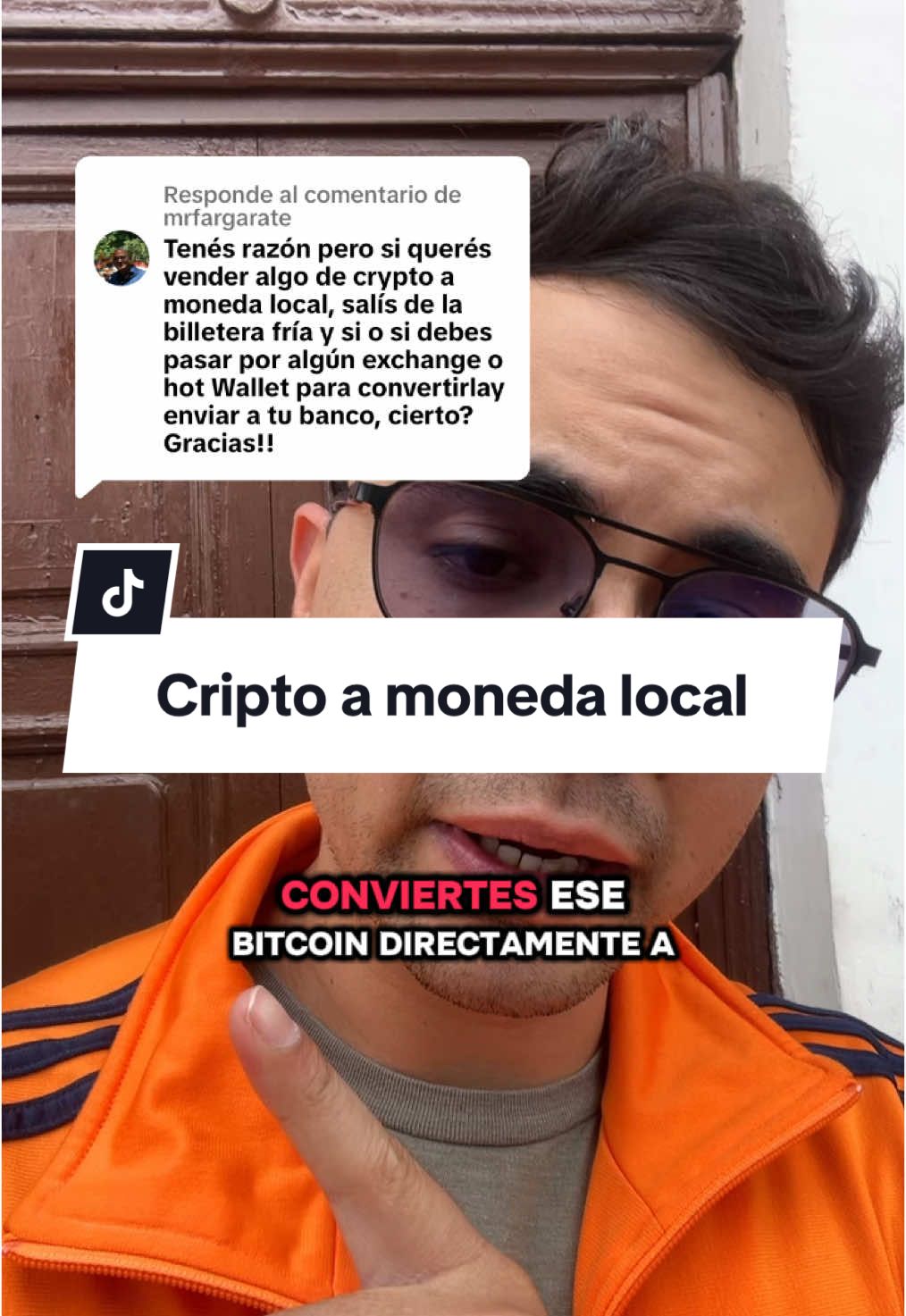 Respuesta a @mrfargarate Cripto a moneda local 