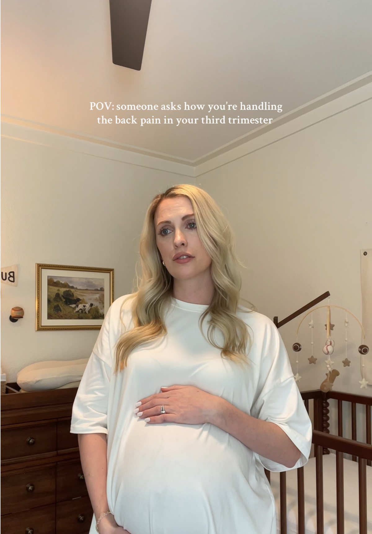 If you know you know 😩🤰🏼 bby boy making me put my heating pad into overdrive. #momjokes #momhumor #pregnancyhumor #pregnant #37weeks #37weekspregnant🤰🏼 #secondtimemom #babyboy #pregnancybackpain #tailbonepain 