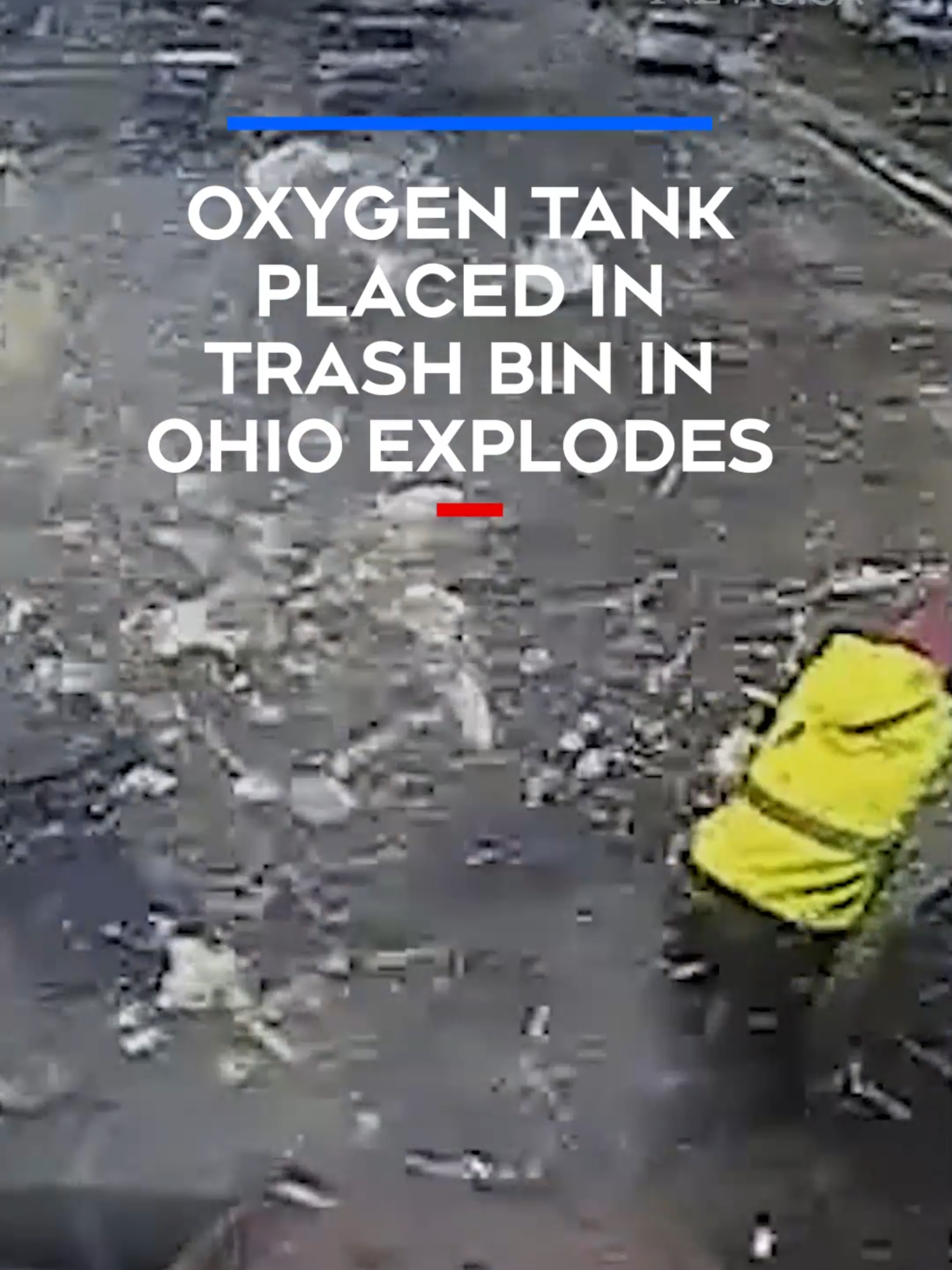 Waste employee has 'very close call' with exploding trash. #explosion #news #trash