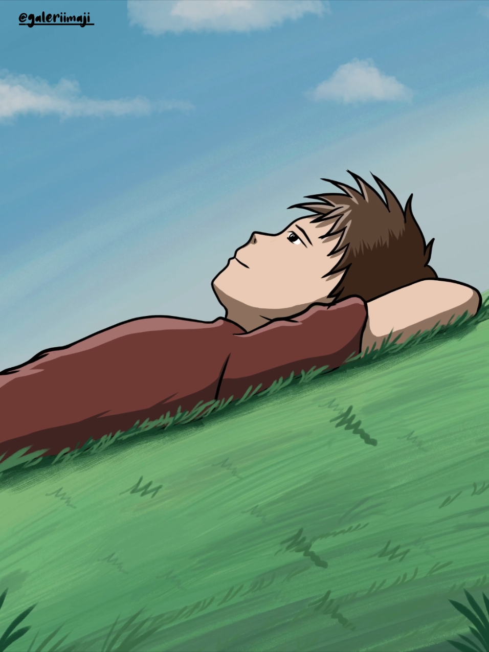 Rebahan seperti ini yang kita inginkan :) #animasiindonesia #satisfying #sadvibes #childhood #matthewhall #matthewhall_home 