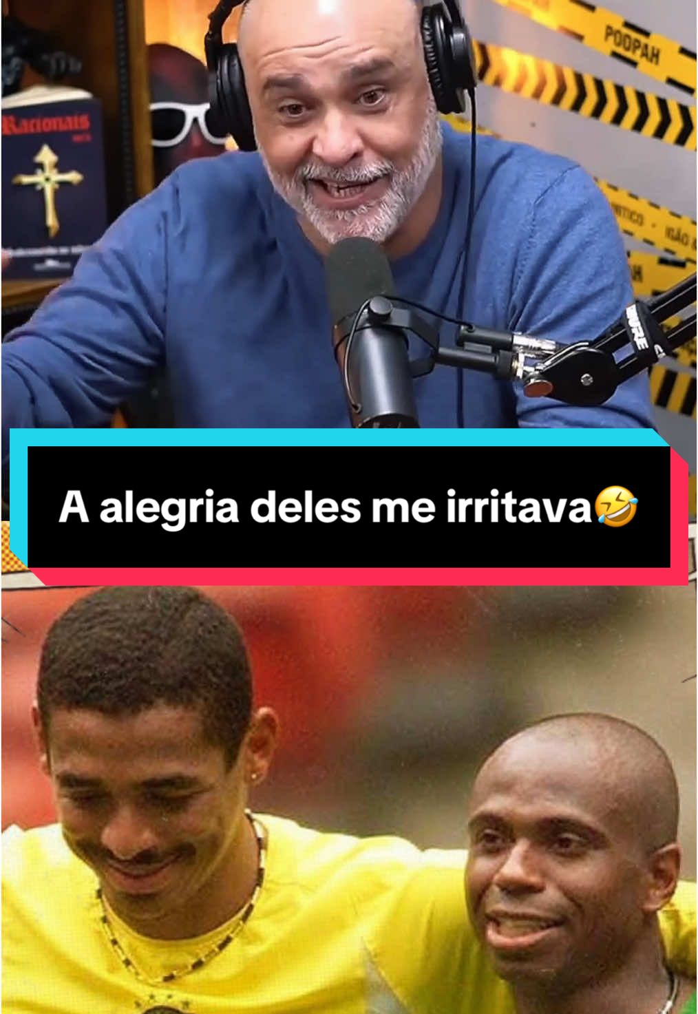 A alegria do Vampeta e do Edilson me irritava 🤣 #futebol #resenha #cortesdepodcast #selecaobrasil
