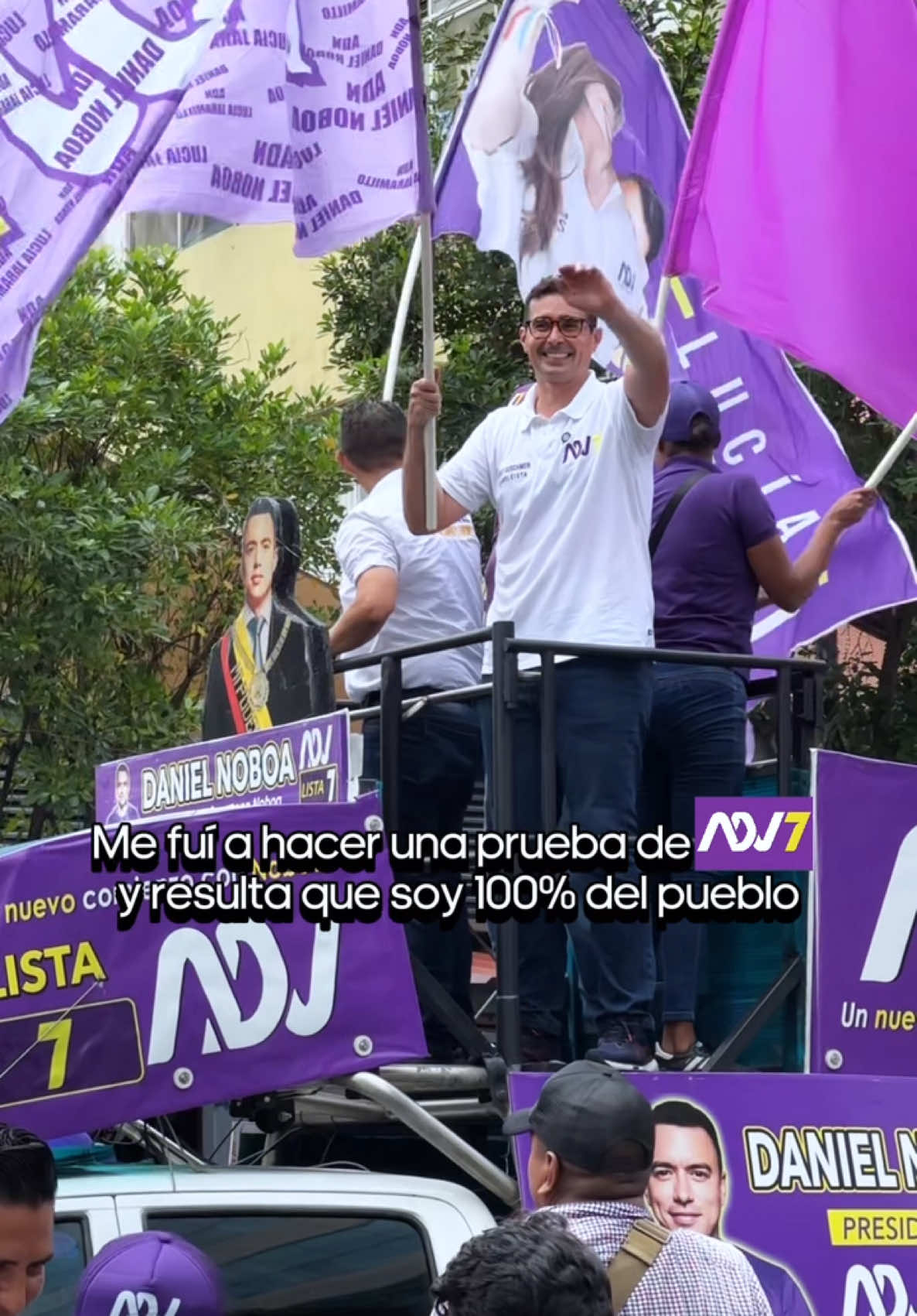 🧬Una prueba de ADN7 reveló lo que ya sabíamos: ¡100% pueblo!💪🏻💜 El ADN del progreso se construye desde abajo, con la unión y la determinación del pueblo que lucha por un Ecuador distinto. 💜 #AndrésGuschmer #ADNEcuador #ElNuevoEcuador #Ecuador #NoboaPresidente  #VotaTodo7#ADNEcuadorok #ADNGuayasok