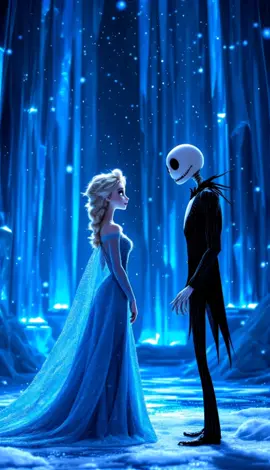 Elsa x jack skellinton beautiful Nightmare ❤️ slow fusion #elsa #frozen #frozen2 #jackskellington #disney #disneyplus #disneyland #fusion #hybrid #ai #ki #viral #trendingvideo #dance #lovestory #livewallpaper #hybride #hybrid 