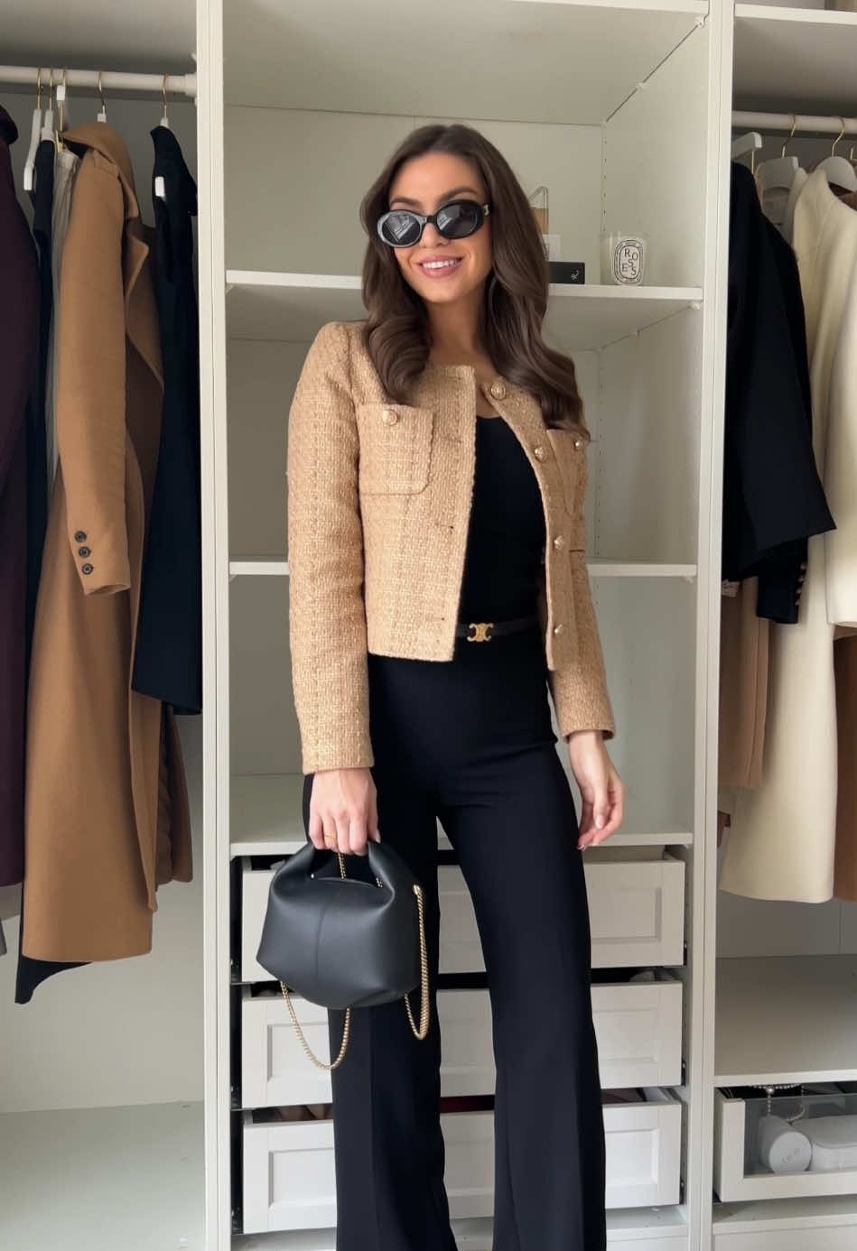 Ad Date night ready ❤️ Boots: @Revolve  Necklace: @Soru Jewellery  Fragrance: Lazy Sunday Morning @maisonmargielafragrances  #outfit #fragrance  🤍 #fashion #style #outfits #fashioninspo #whatiwore #outfitinspo #oldmoney #tweed #OOTD #styleinspo #officeoutfit #workwear #winteroutfit #winterstyle #parisianstyle 