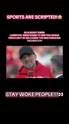 Sports are scripted, the truth is right infront of of you! STAY WOKE! #fyp #conspiracy #truth #fypシ #football #corruption #liverpool #foryoupage #exposed 