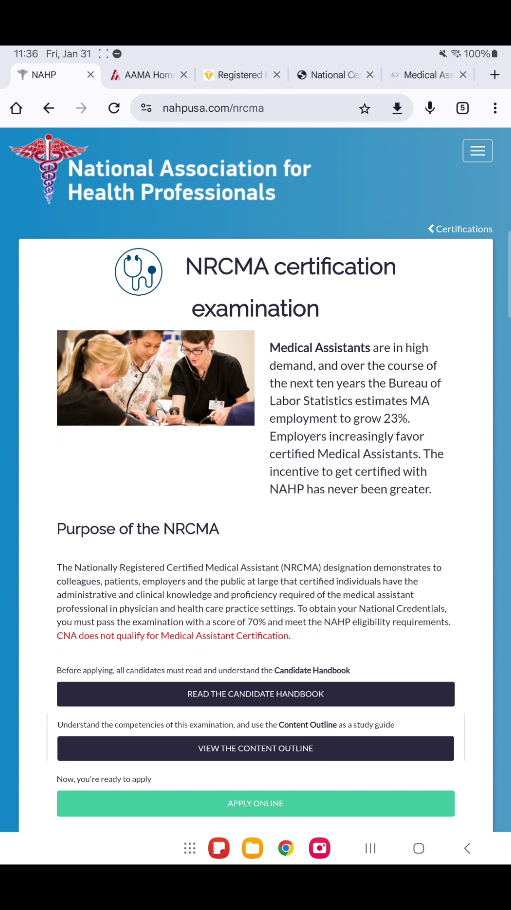 Content Outline is really helpful to guide your studying and know what topics are covered on the NRCMA exam.  #medicalassistant #medicalassistantstudent #medicalassistantlife #mastudysource #cma #rma #ccma #nrcma #ncma 