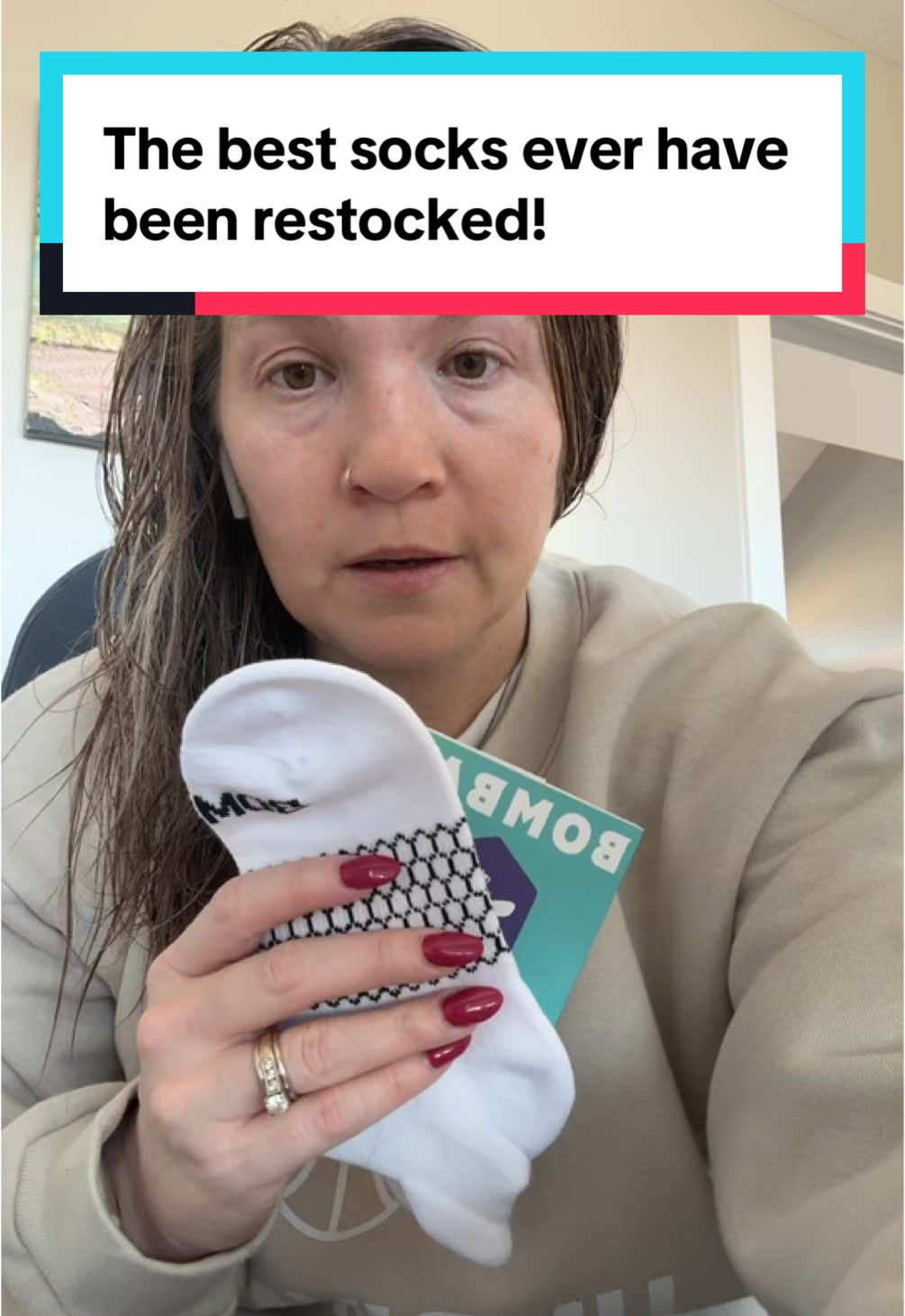 Literally the most comfortable socks ever. #b0mbas #bombas #socks #tiktokpartner #sockgirly #wafflesocks #beesocks