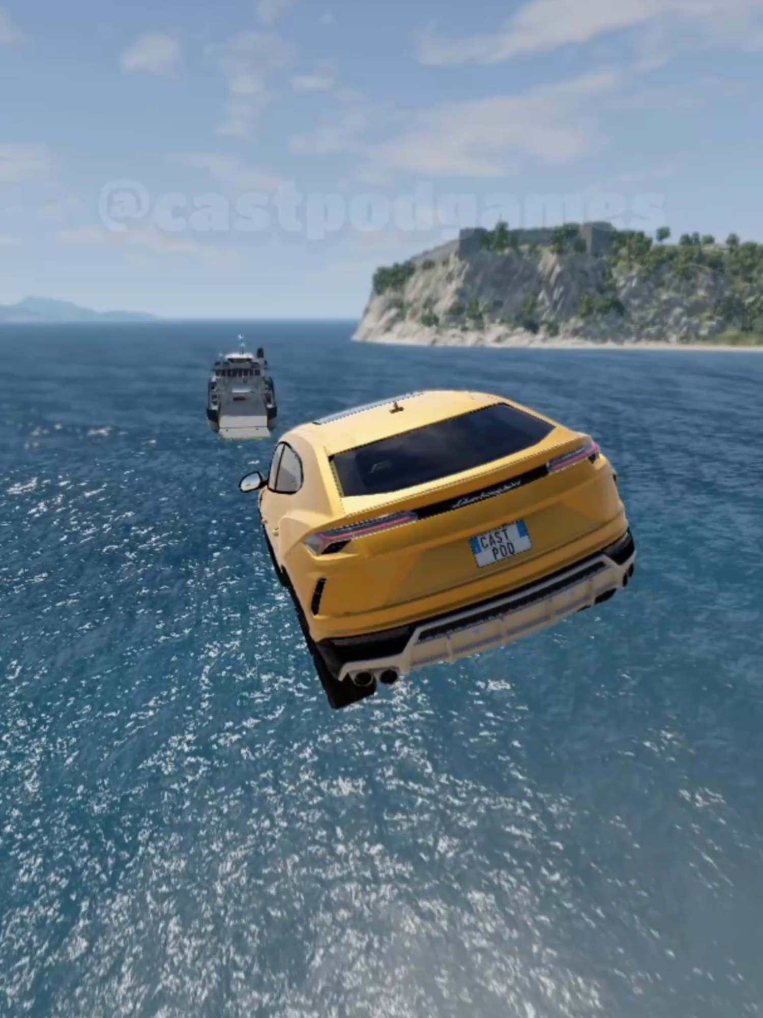 qual SUV de luxo chega no barco? #beamngdrive #beamng #gaming #carros #lamborghini