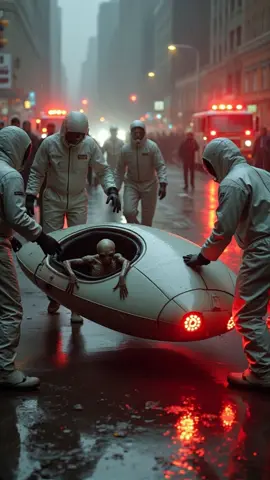 UFO crash lands in a busy New York street! Officials trying to recover the craft and alien occupant! #UFOs #uaps #ufo #aliens #uap #alien #newyork 