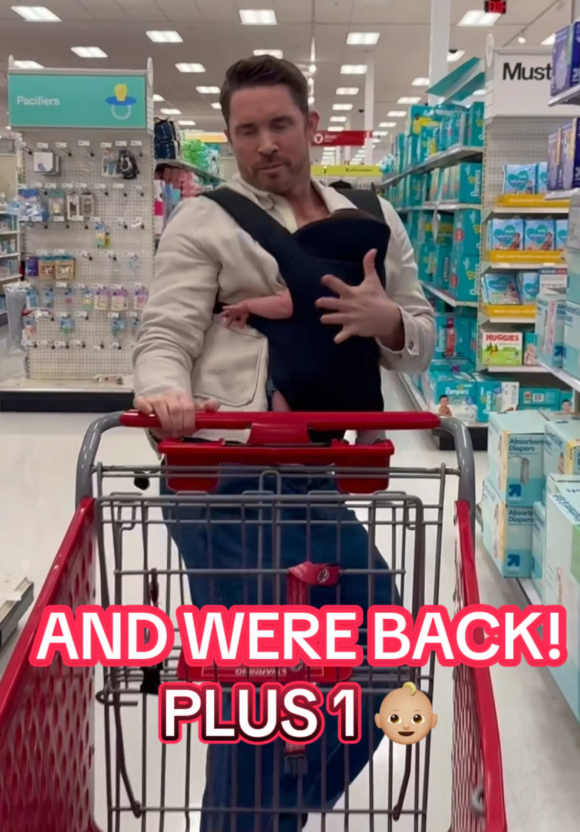 Just a quick stop to @target to fill up on diapers @Huggies® @Pampers 🤍🙏🏼👶🏼 #KingstonsFirstDuet #target #dance #blakeinthewild 