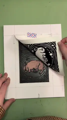 I love every art medium ….maybe besides oil paint  #lino #stamp #blockprint #linocut #speedball #DIY #fyp