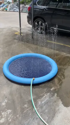 Piscina Tapete Chafariz Inflável Fonte Agua Pet Cachorro Criança Verão Sol Calor Divertido Camping Jardim Brincadeira #petlove #petlife #verão