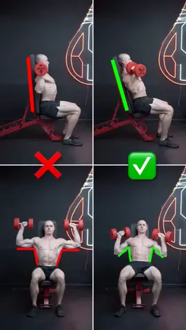 Seated DB shoulder press #muscle #musculation #exercise #sport #Fitness #workout #homeworkout #gymtips #gym #GymTok #fit #fitnesstips
