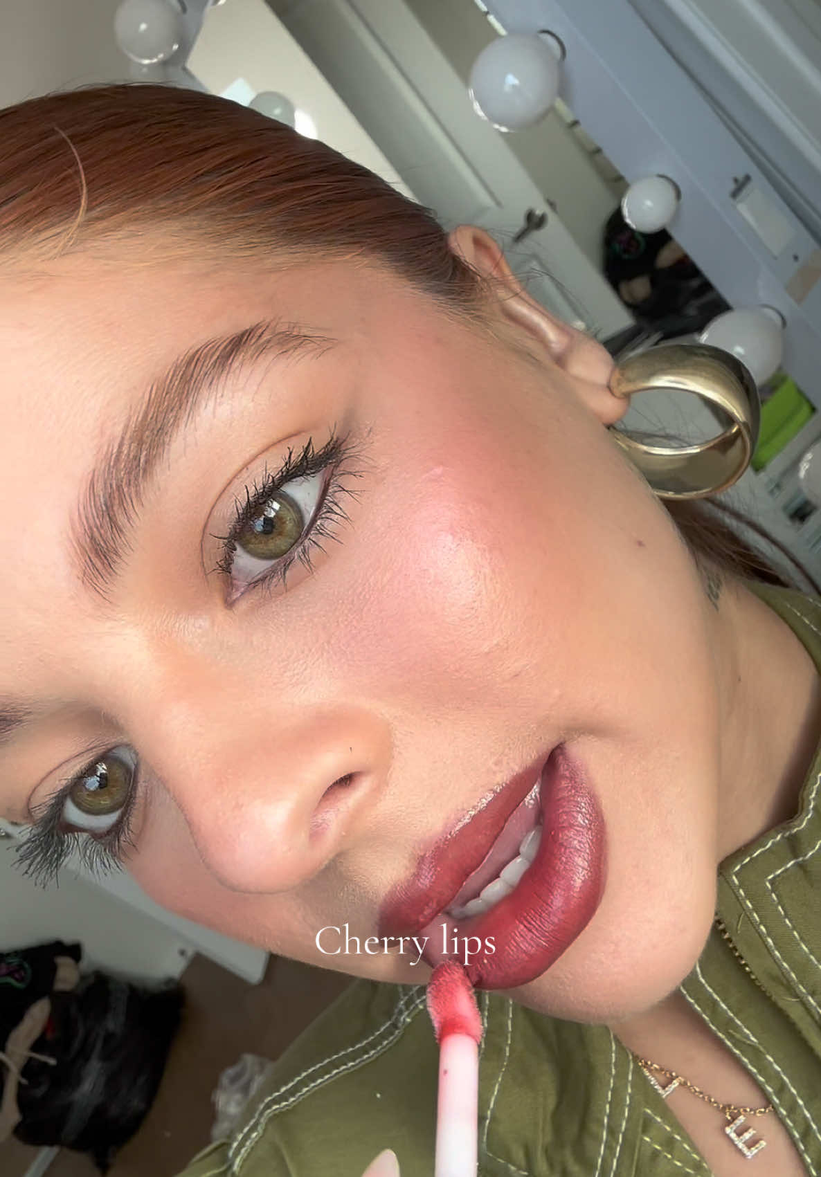 Cherry lips 👄 🍒 my go to lip combo 