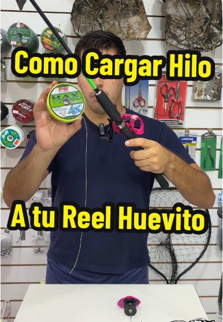 Te mostramos como cargar hilo a tu reel huevito 🧵🎣 #pesca #tips #paraguay #py #pyf #pescaparaguay🐟🎣 #pescambarete #pescadeportiva #info 
