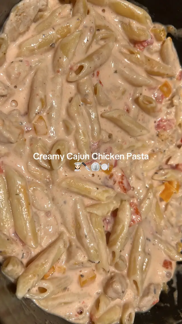 #FoodTok #crockpotrecipes #creamycajunchickenpasta