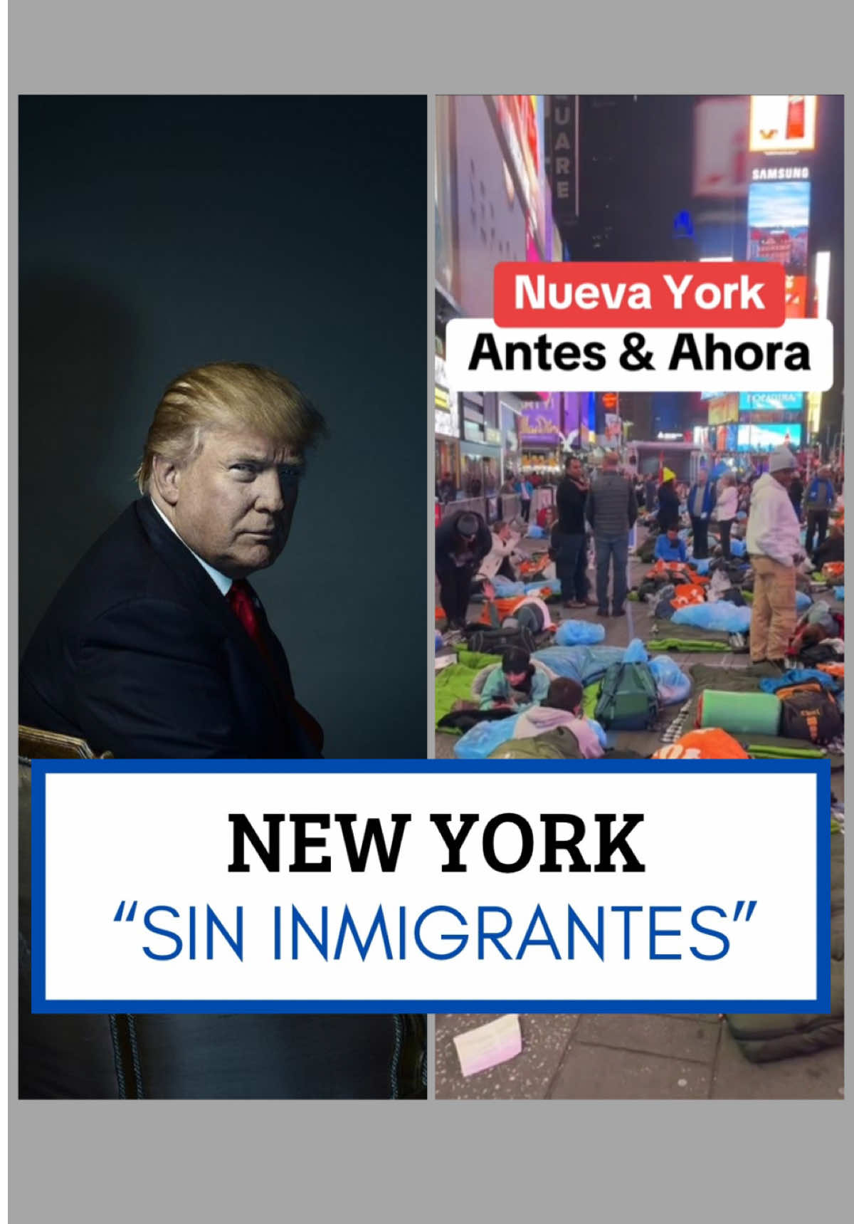 🚨 INCREÍBLE 🚨 NEW YORK SIN INMIGRANTES 🥲 #newyork #eeuu #donaldtrump #noticiadeestadosunidos #deportados 