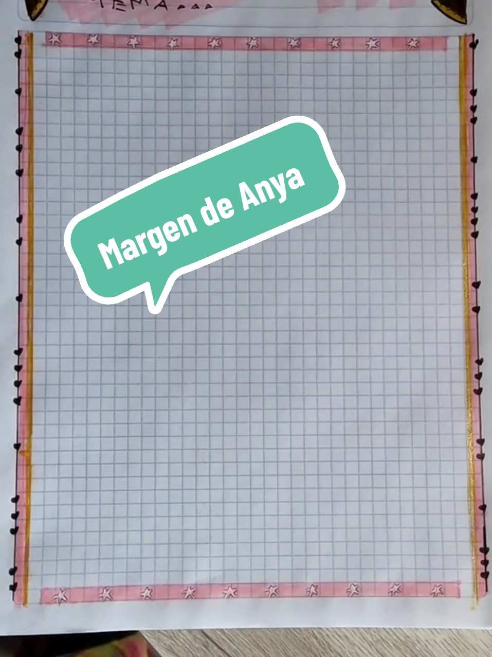 Respuesta a @tokito_mui42 hola  idea de margen inspirado en Anya #anyaforger #anya #spyxfamily #margen #idea #marcos #tutorial #cuadernosbonitos #margenesdeanime 