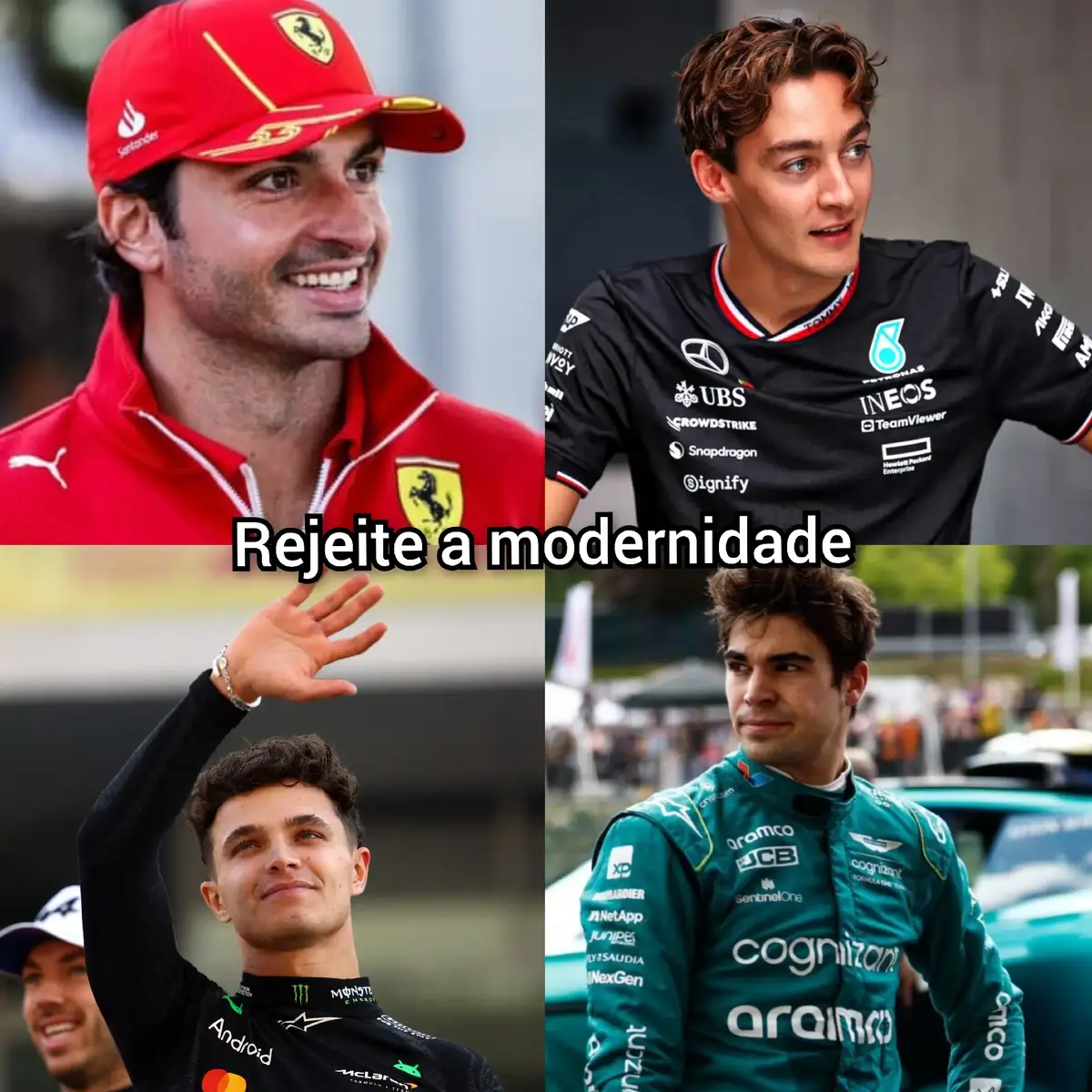 Piores são os fãs do norris e russel KKKKKKKKKKKKKK  #fyp #foryoupage #foryour #f1 #formula1 #automobilismo #Motorsport #hamilton #verstappen #alonso #russel #norris 