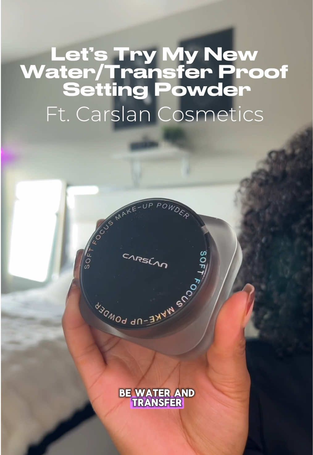Transfer Proof Setting Powder Ft. @carslan_us Did She Pass The Test 👀  #CARSLAN #flawlesspowder #viral #settingpowder #makeup #beauty #CarslanPowder 