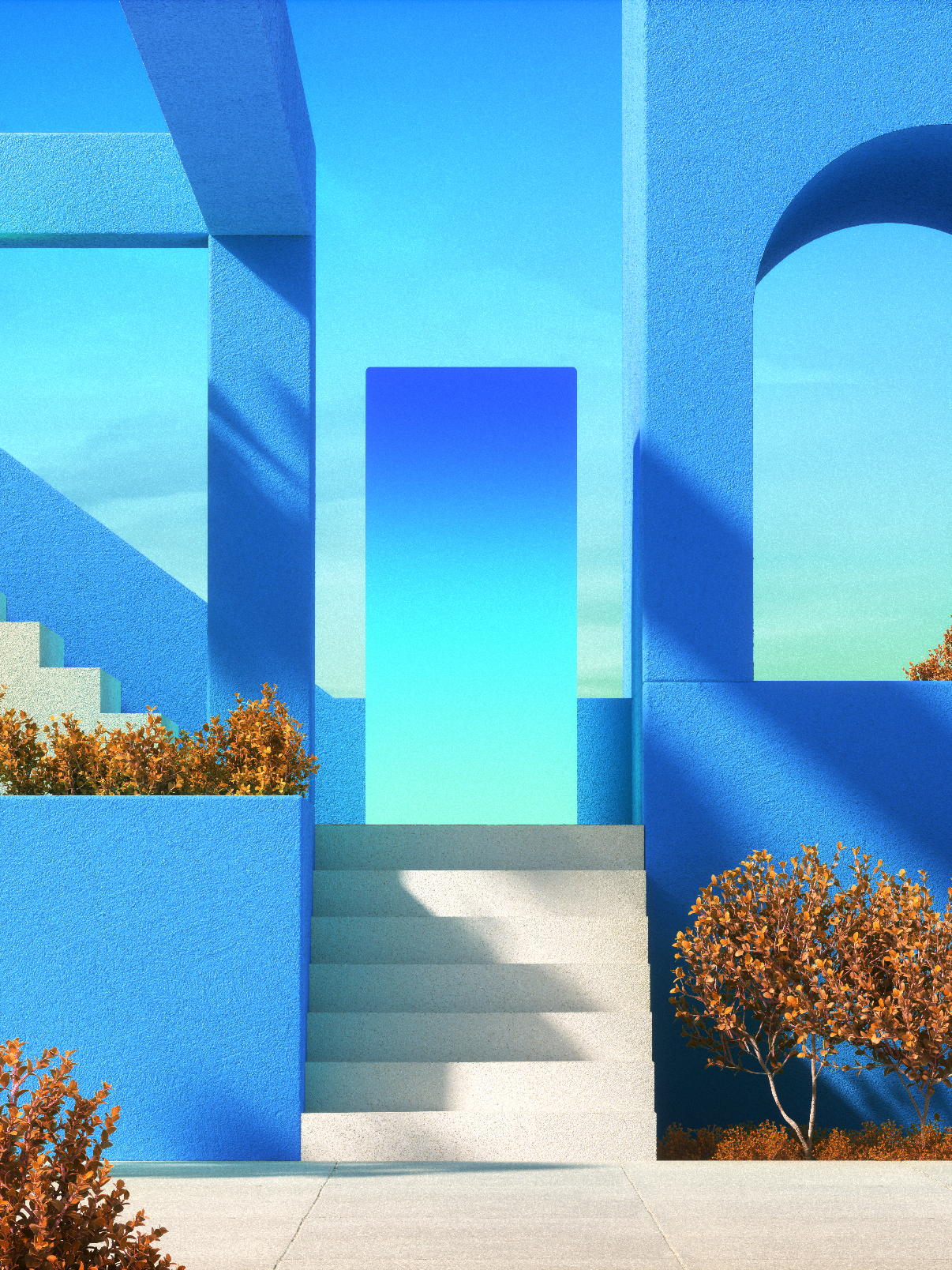 STEPUP (making of) #art #3d #architecture #vibes #aesthetic #minimal #create #digitalart #digital #cgi #colorful #relax #lofi 