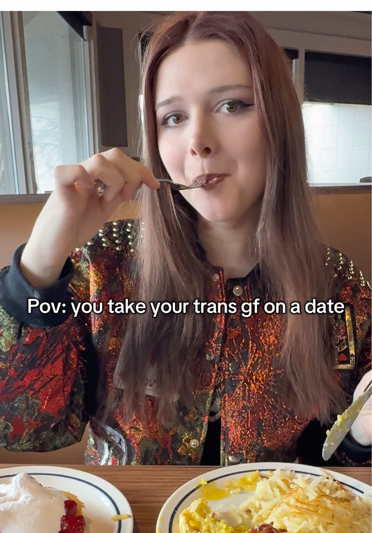 I love pancakes 🥞 #ihop #trans #date 