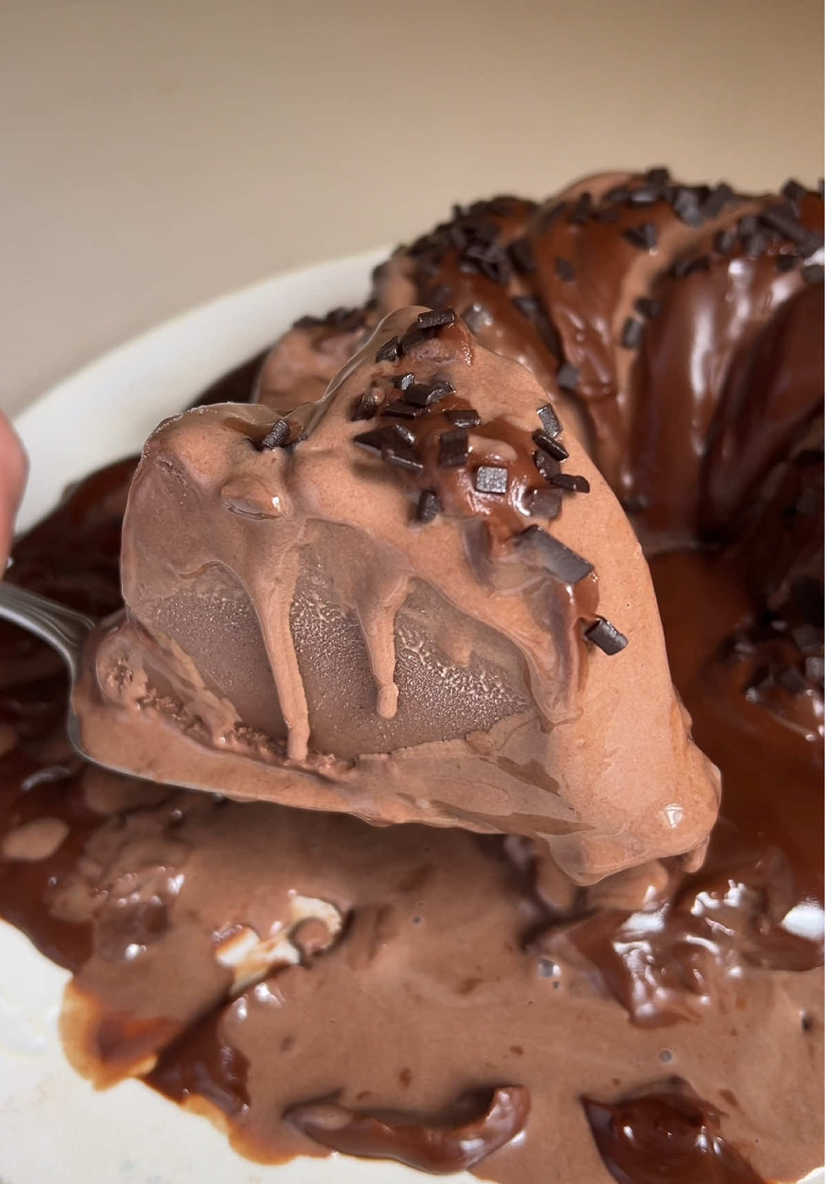 SORVETÃO DE CHOCOLATE 🍫  Ingredientes: 2 latas de leite condensado (790g) 400g de creme de leite 400g de chocolate meio amargo derretido 40g de cacau em pó 130g de leite em pó  2 colheres de chá de essência de baunilha 500g de leite  Cobertura: 200g de chocolate meio amargo 200g de creme de leite Granulado por cima para decorar! #receitasimples #receitasfaceis #receitas 