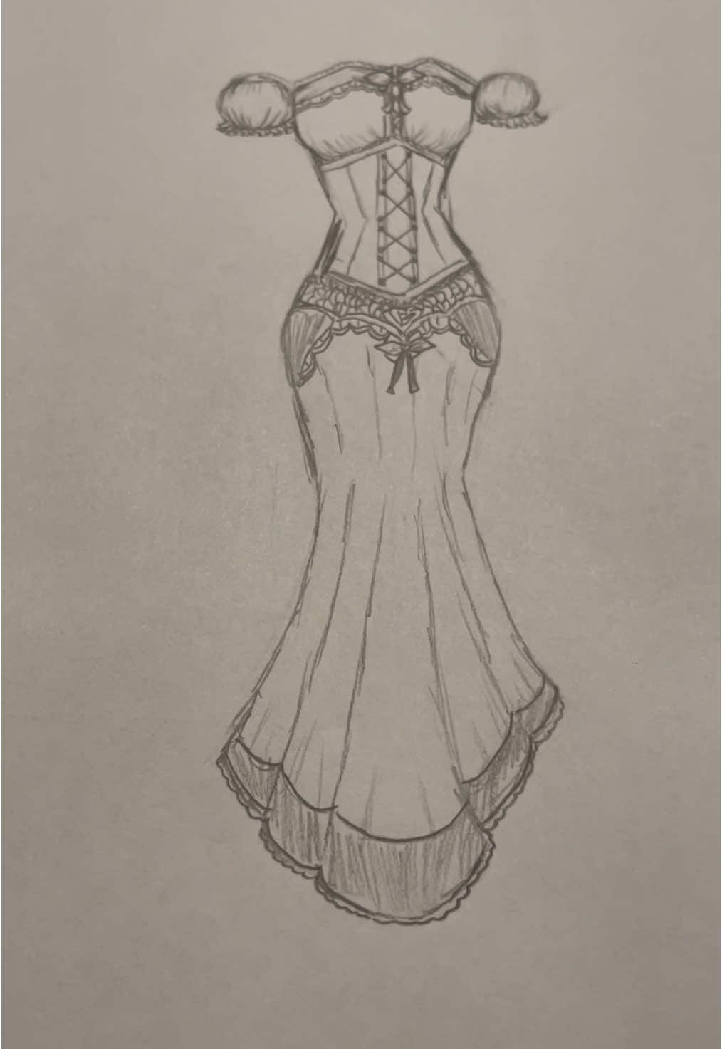 How to draw a dress #drawings #fashion #dresses #tutorial #smallartist 