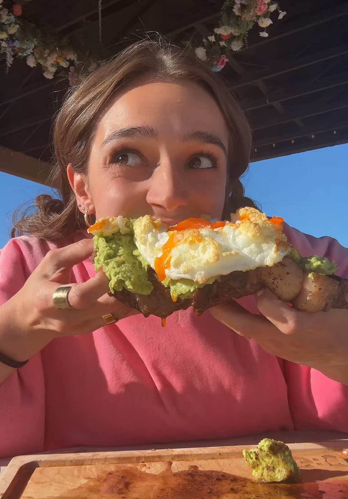 AVOCADO TOAST STEPHANIE VERSION!!! Cooking video coming tonight ❣️🥩 and dw I did not feed my dog the leftovers on this one 