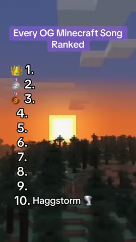 EVERY OG Minecraft Song Ranked #Minecraft #music #nostalgia #meme #rank #tierlist #tier #og 