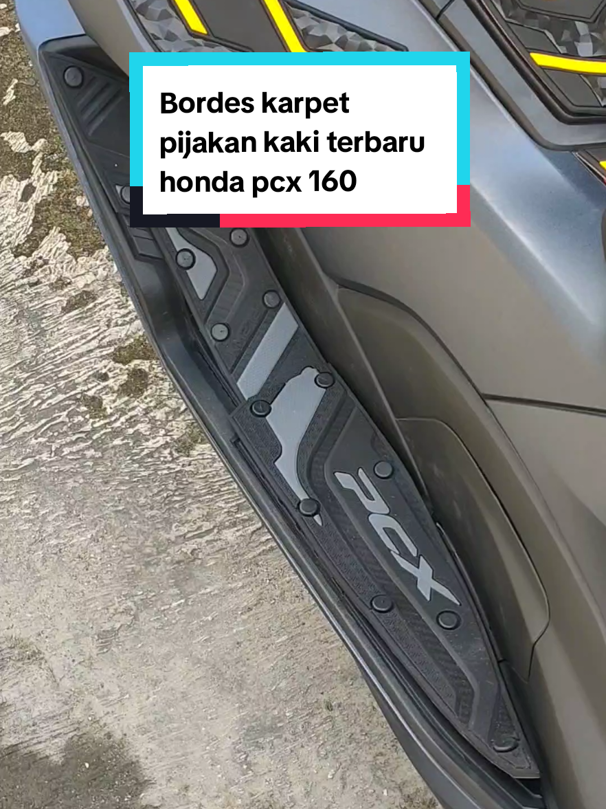Karpet motor pijakan kaki honda pcx 160 terbaru tahun 2022-2024... #karpetmotor #karpetmotorpcx #karpetpijakankaki #pcx160 