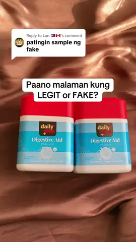Replying to @Lan 🇵🇭🇨🇦 watch this to know how to spot the difference between fake and legit daily plus #bloated #dailyplus #probiotics #dailyplusdigestiveaid #digestiveaid #digestiveenzymes #fyp 