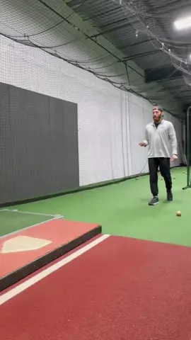 Lateral vs. Rotational move. Why do hitters need both? In simple terms moving laterally is moving side to side, moving rotationally is the turning of the body.  To generate power, hitters need to use the ground by shifting their weight back while screwing their back foot into the ground. From there, they need to push through that back foot slightly forwards to get to a good strong stride length. Once that front foot hits the ground the lateral movement is over and the rotational movement happens. The rotational movement is when the hitters use their front foot to push through the ground to stabilize their front leg. Doing so creates a strong hip turn, sends energy up the body and allows the strong rotational power to and through contact. #fyp #baseball #baseballtiktoks #hitting #hittingdrills #hittingmechanics #powergeneration #baseballswing