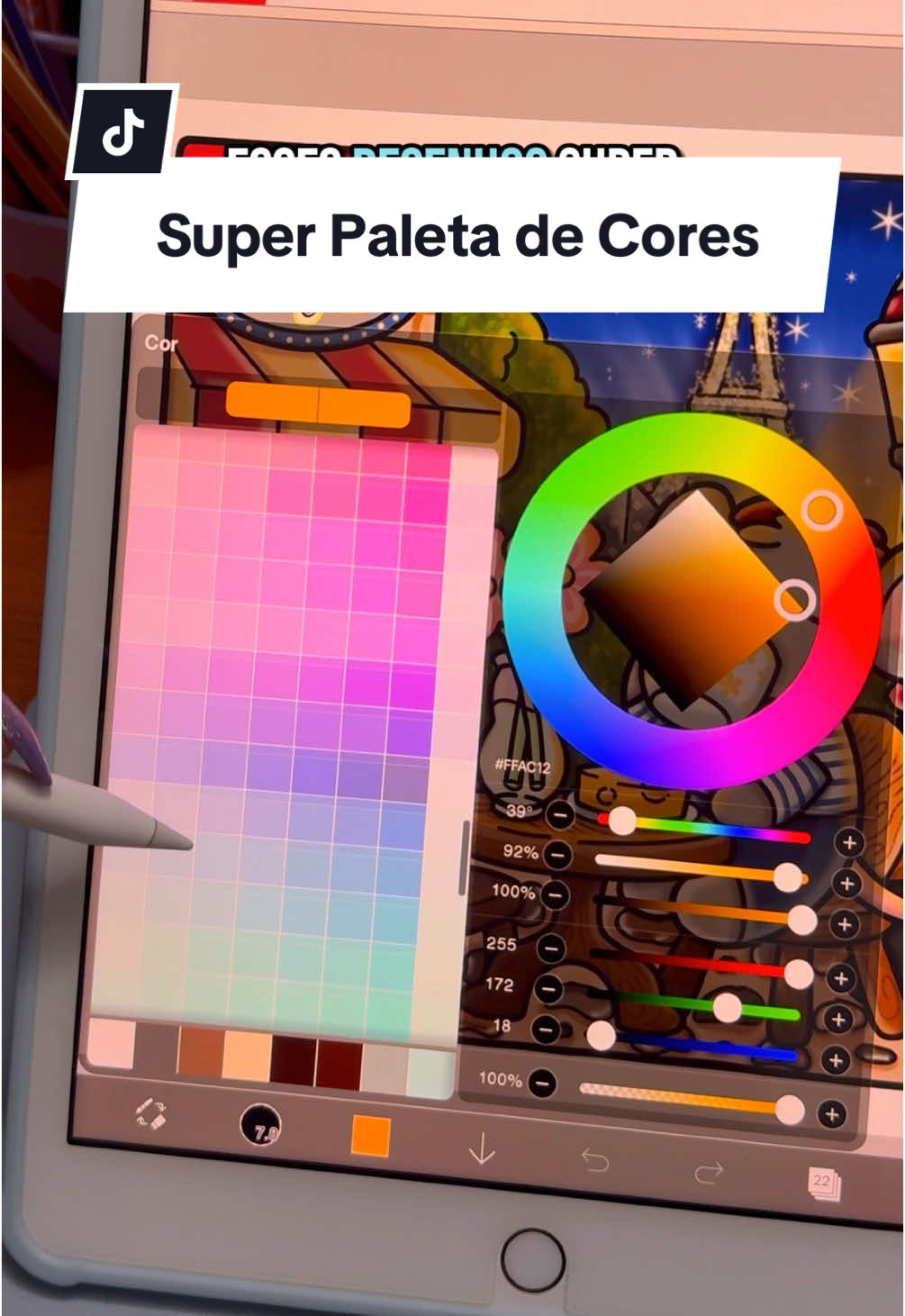 Super paleta de cores no seu IbisPaint! Tutorial rapidinho pra vocês também baixarem e arrasarem nas pinturas! Gostaram? Já deixa nos comentários o próximo tutorial que querem ver por aqui ❤️ ib: @mari 💫☁️ #pinturadigital #ipad #tablet #artedigital #ibispaint #arte #cozyeras #live #tutorial #paletadecores 