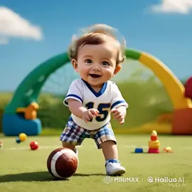A little baby is playing Football #football #tiktok #ronaldo #messi #fy #catlover 