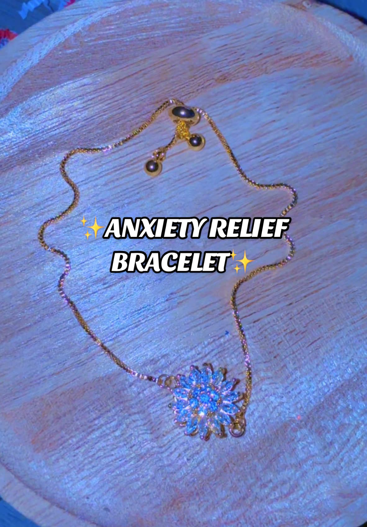 Perfect for me to fidget with when I am feeling anxious. And it’s so pretty and dainty! 🌻🌻 • • #anxiety #anxietyrelief #bracelet #fyp #fypシ #trending #creatorsearchinsights ##giftideas #tiktokshop 