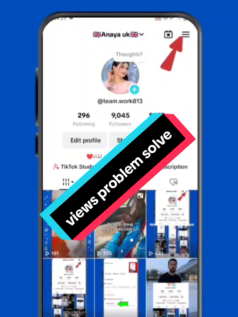 views problem solve ✅#100k #tiktok #viral #anayaeditor 