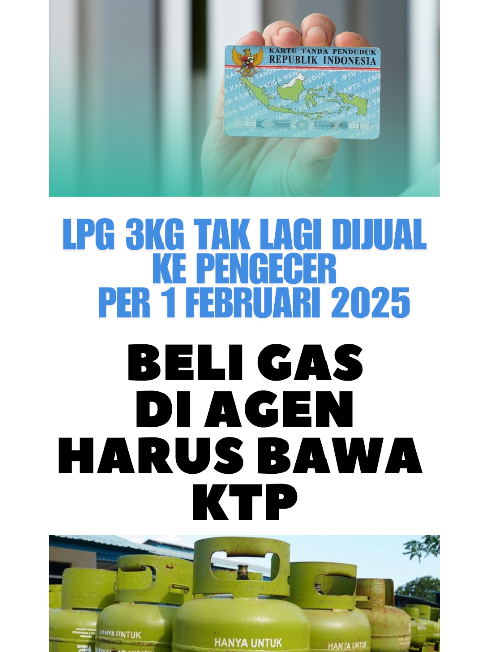 Penjualan elpiji 3 kilogram (kg) melalui pengecer tidak akan diperbolehkan lagi mulai 1 Februari 2025. Wakil Menteri Energi dan Sumber Daya Mineral (ESDM) Yuliot Tanjung mengatakan, pengecer yang ingin tetap menjual elpiji subsidi harus terdaftar sebagai pangkalan atau subpenyalur resmi Pertamina. Dan untuk masyarakat yang ingin membeli gas melon diharuskan membawa data diri berupa KTP dengan tujuan pendataan dan agar tidak salah sasaran.   #gaslpg3kg #subsidi #prabowo #gerindra #fyp #viral #viralvideo 