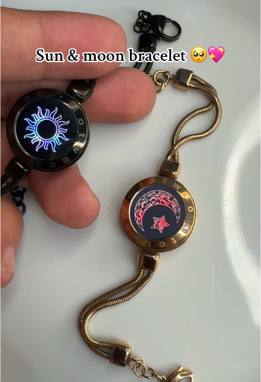 Sun and moon bracelet 💖 #bracelets #couplegoals #couplebracelet 
