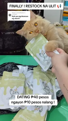 Replying to @monethbabon Available na ulit itong Cat Wet Food ! Check out na #catfood #wetfoodforcat #catsoftiktok 
