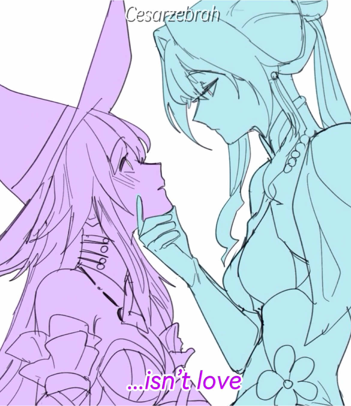 This isn’t love…is it?! 🧬🗝️  #Herta #Ruanmei #Hertamei #Ruanherta #HonkaiStarRail 