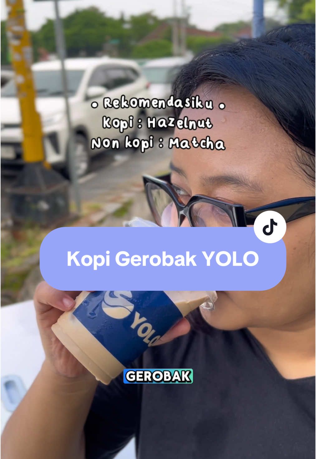 Kopi gerobak paling creamy se Jogja! Kopi Yolo yg warnanya biru ya💙 #jogja24jam #kopijogja #kopigerobakjogja #streetcoffeejogja #streetcoffee 